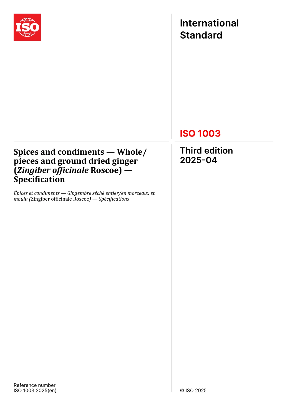 ISO 01003-2025.pdf_第1页