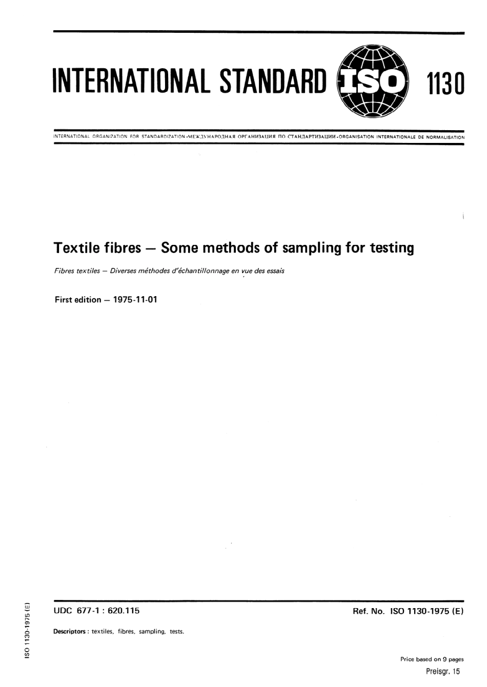 ISO 01130-1975 + amd1-1976 scan.pdf_第1页