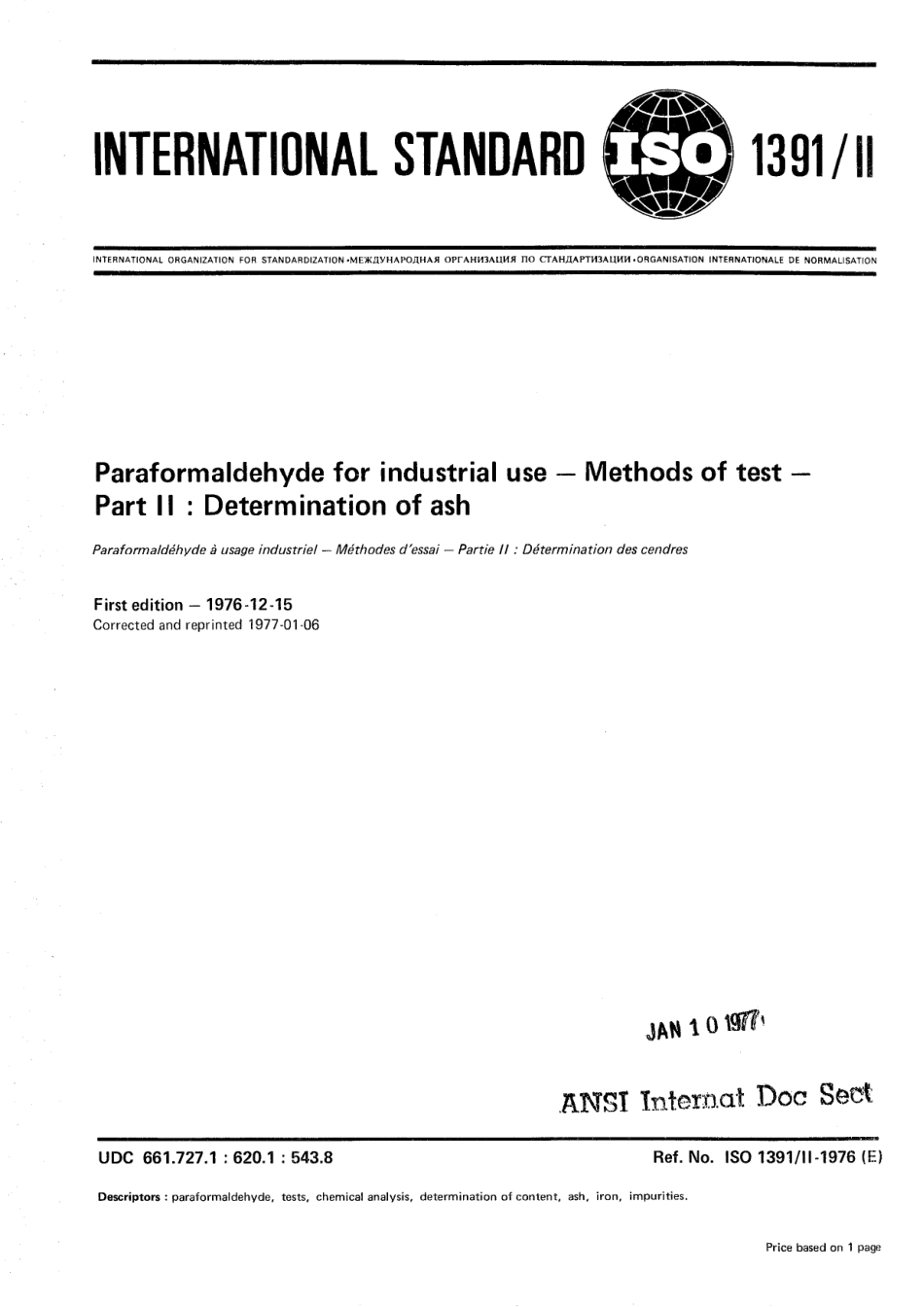 ISO 01391-2-1976 (1977) scan.pdf_第1页
