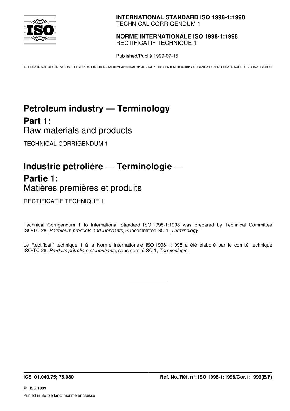 ISO 01998-1-1998 cor1-1999.pdf_第1页