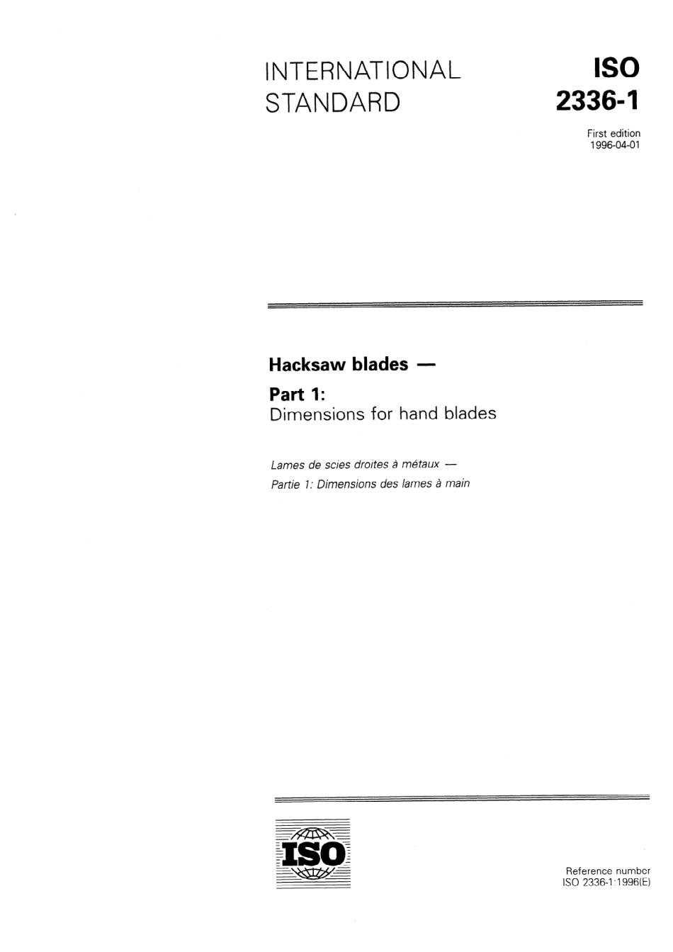 ISO 02336-1-1996 scan.pdf_第1页