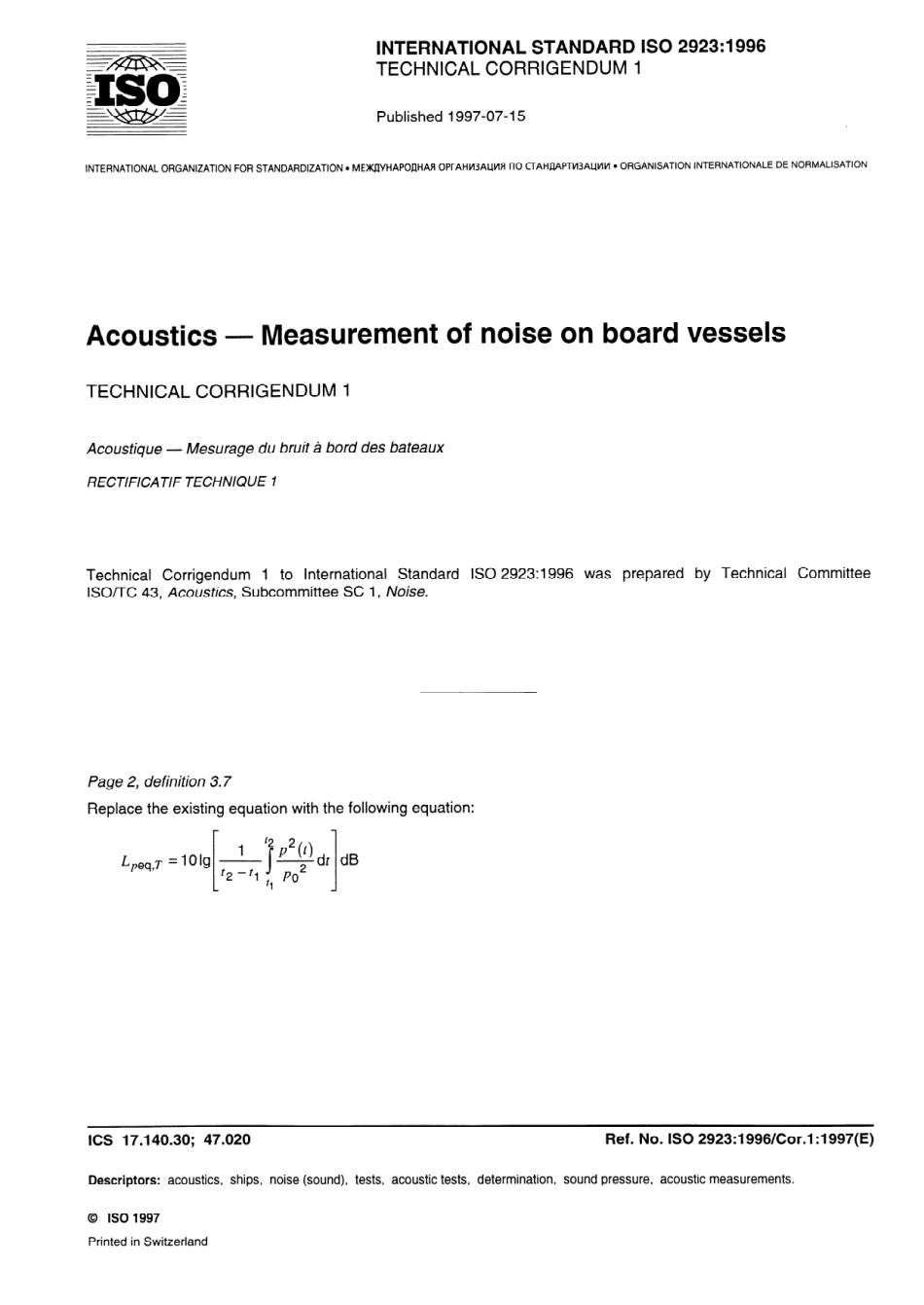 ISO 02923-1996 cor1-1997.pdf_第1页