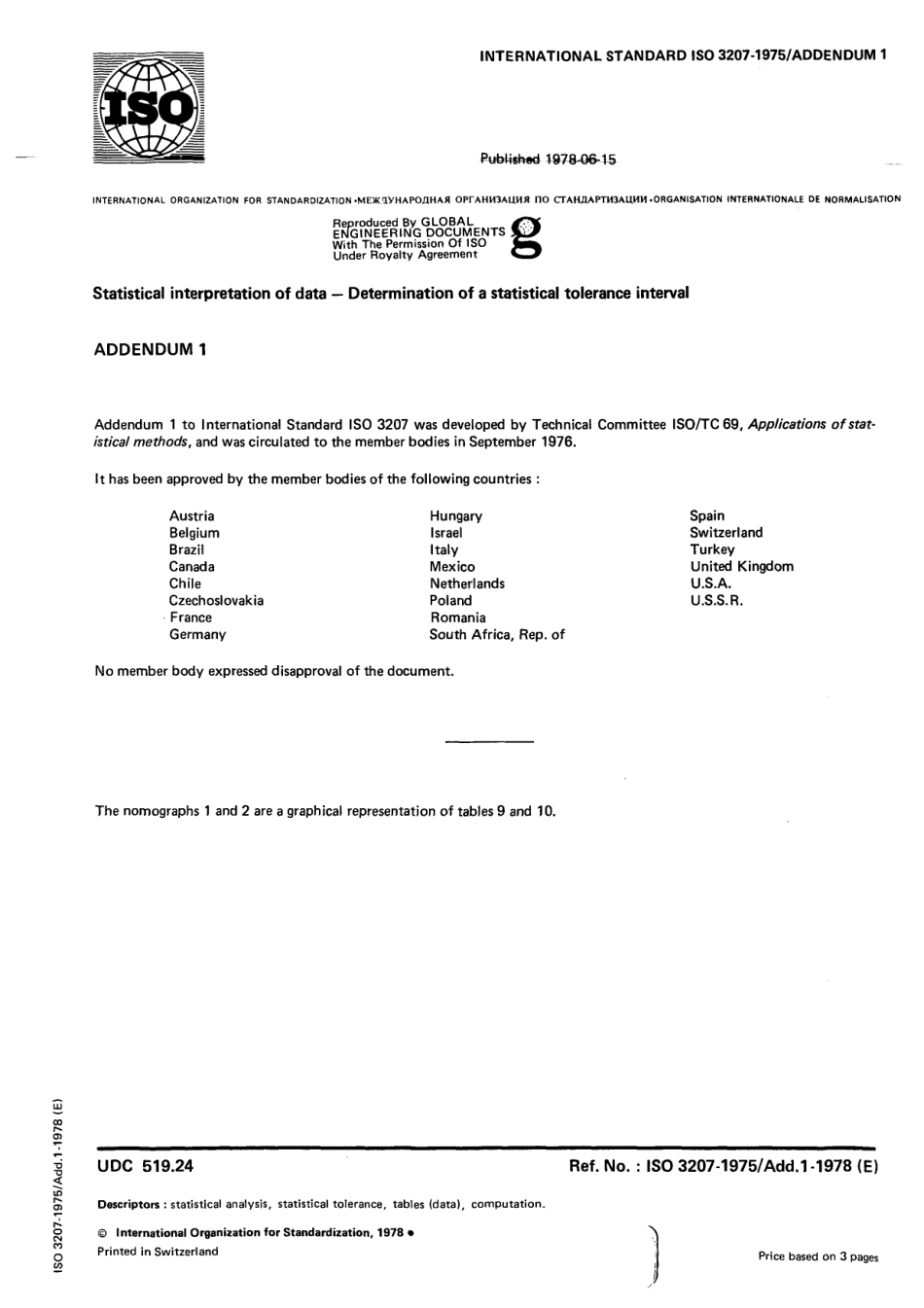 ISO 03207-1975 add1-1978 scan.pdf_第1页