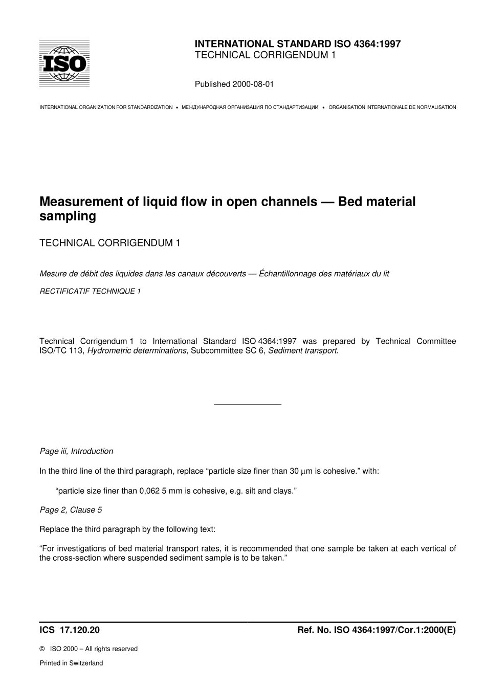 ISO 04364-1997 cor1-2000.pdf_第1页