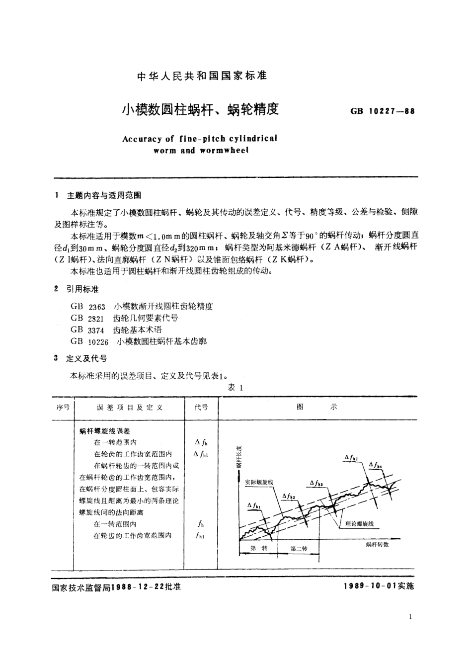 GB／T 10227-1988 小模数圆柱蜗杆、蜗轮精度.pdf_第2页