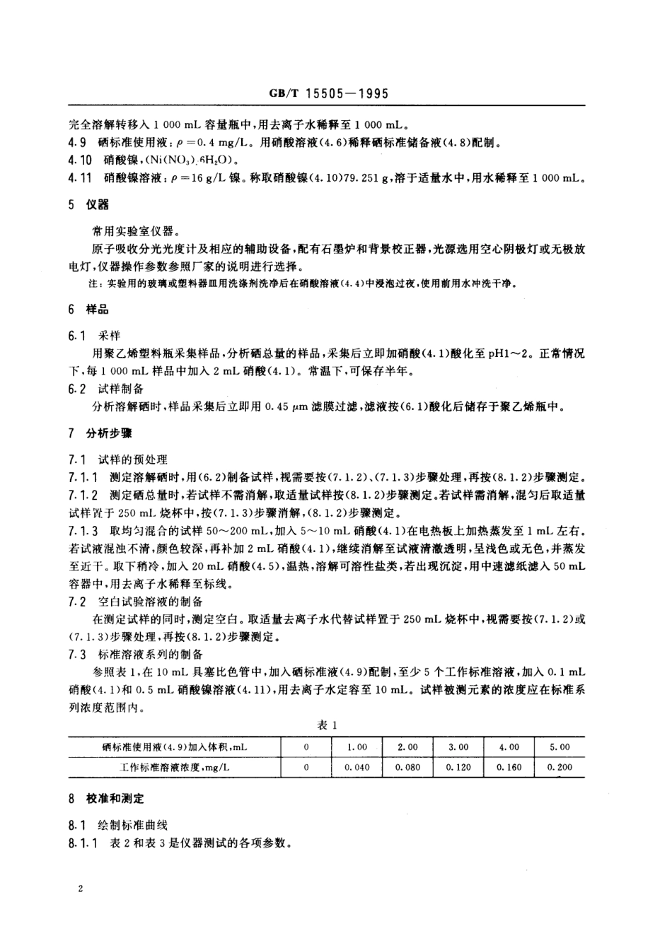 GB／T 15505-1995 水质 硒的测定 石墨炉原子吸收分光光度法.pdf_第3页