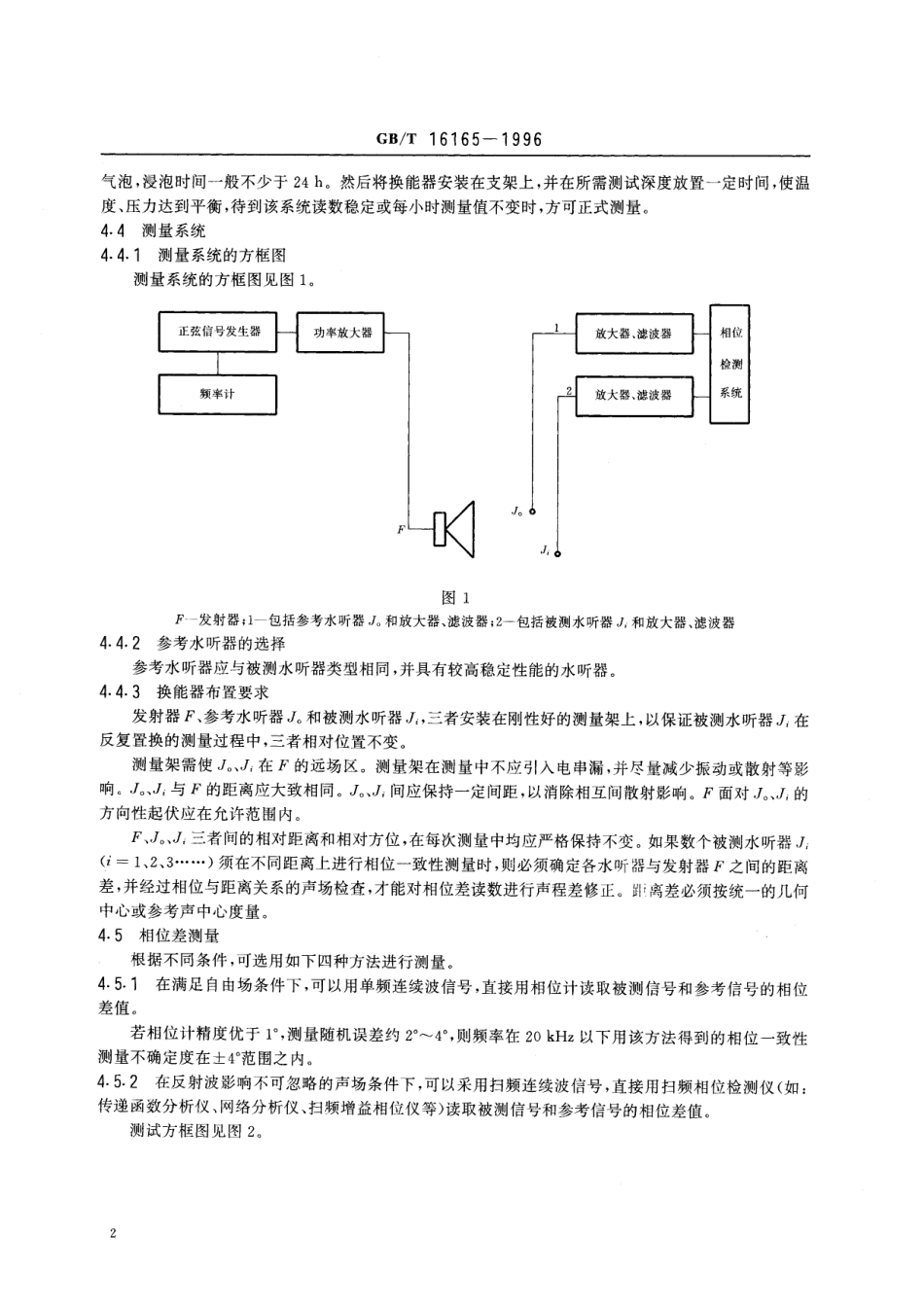 GB／T 16165-1996 水听器相位一致性测量方法.pdf_第3页