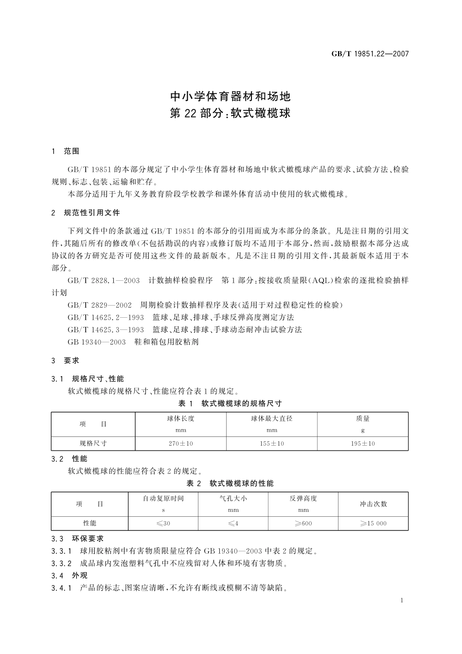 GB／T 19851.22-2007 中小学体育器材和场地 第22部分：软式橄榄球.pdf_第3页