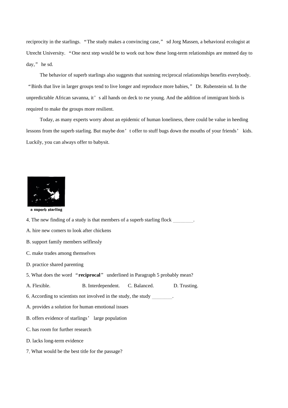 北京市东城区2025-2026学年高二上学期期未统一检测英语试题（含答案）.docx_第3页
