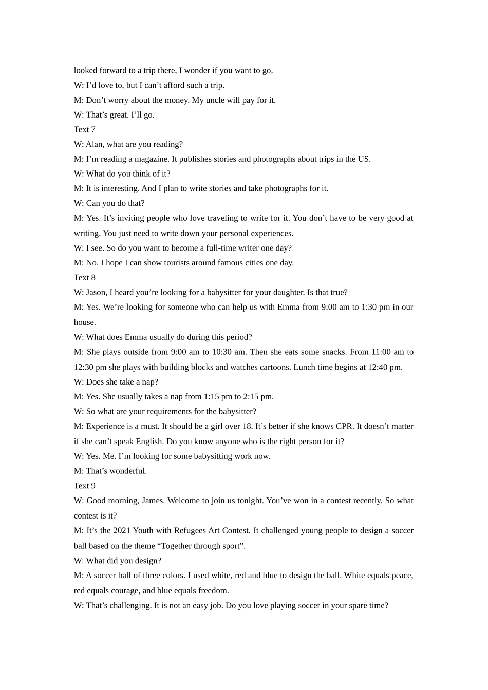 大庆铁人中学2024级高二上学期期末考试英语答案.docx_第3页