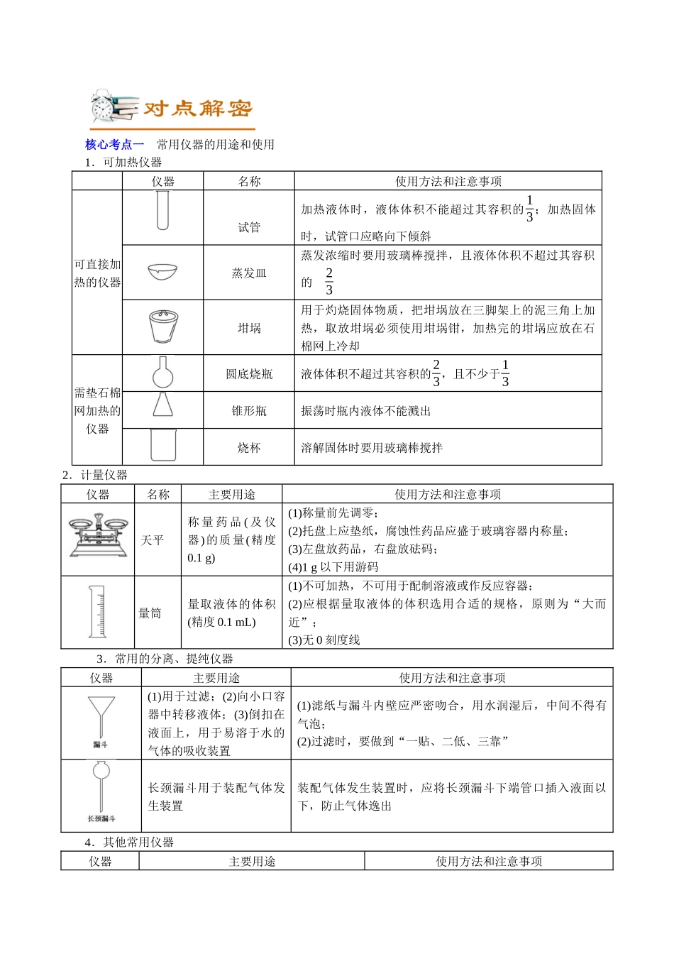 解密11化学实验(讲义)-【高频考点解密】高考化学二轮复习讲义+分层训练.docx_第2页