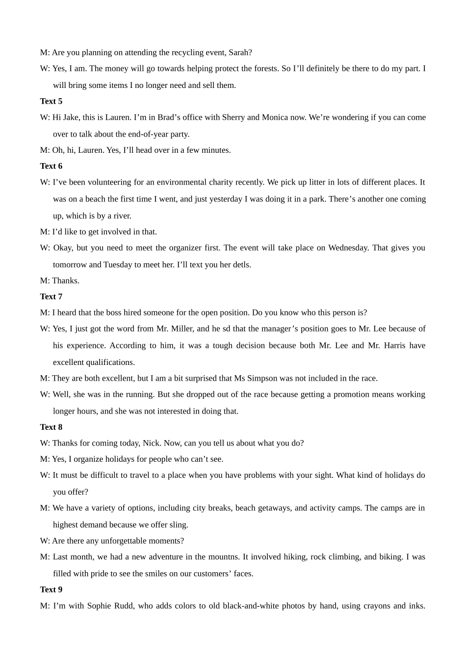 四川泸州市三校联盟2025-2026学年高二上学期第一次联合考试英语试题（答案与原文）.docx_第3页