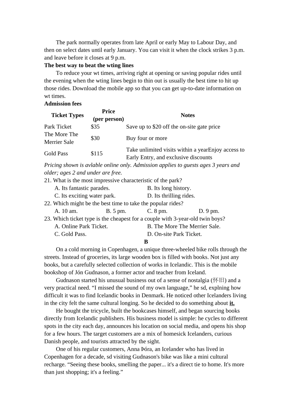 英语(B卷)浙江温州市2025学年第一学期高二年级期末质量评价题库(B卷)(1.28-1.30).docx_第3页