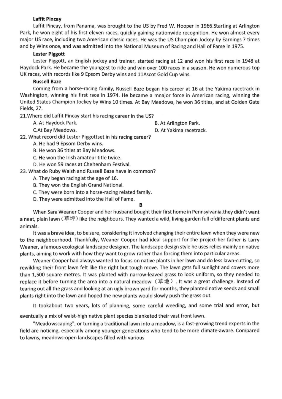 英语+答案河南新未来2026届高三年级上学期2月期末测评(2.5-2.6).pdf_第3页