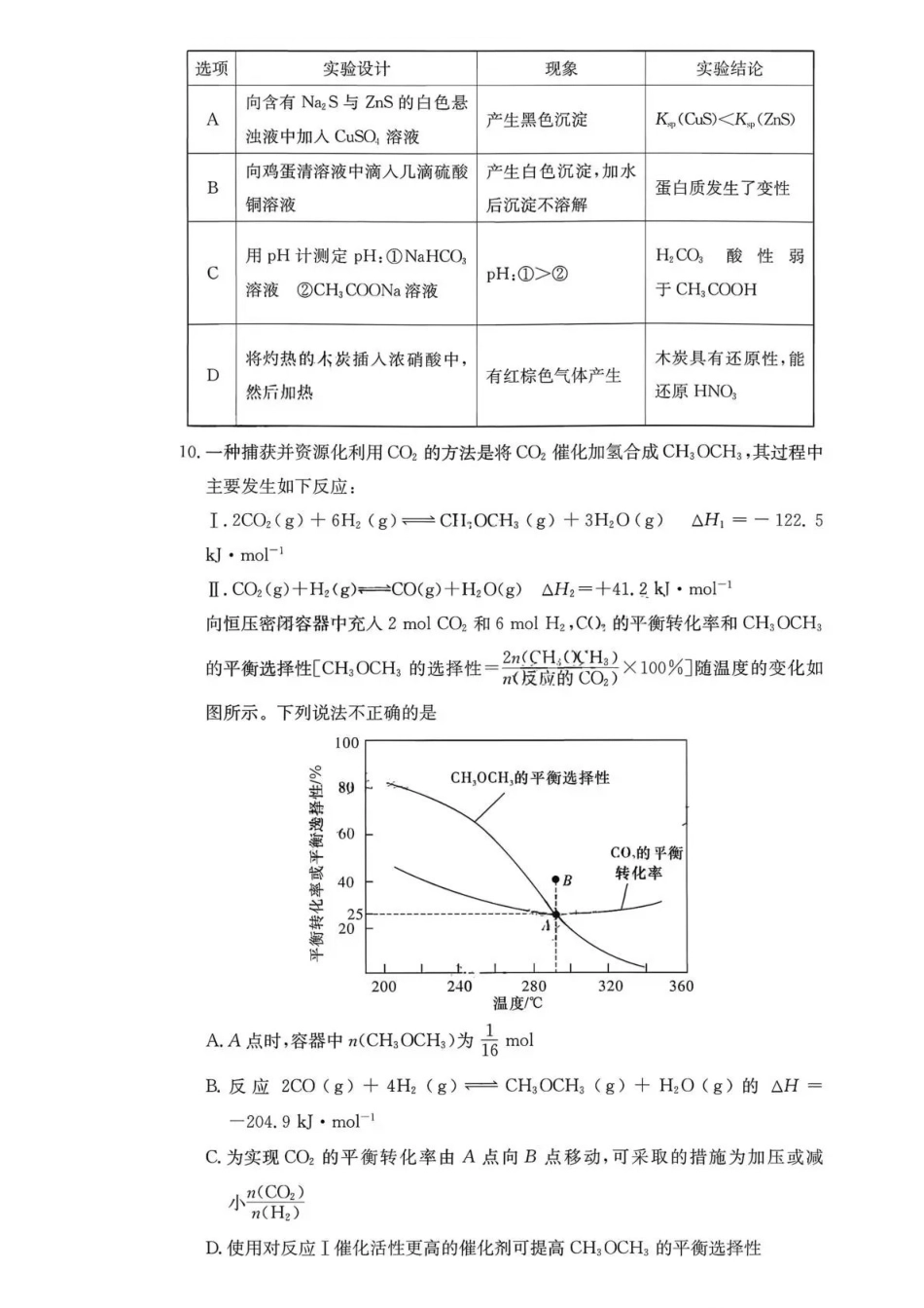 长沙市一中2026届高三月考试卷（六）化学+答案.pdf_第3页