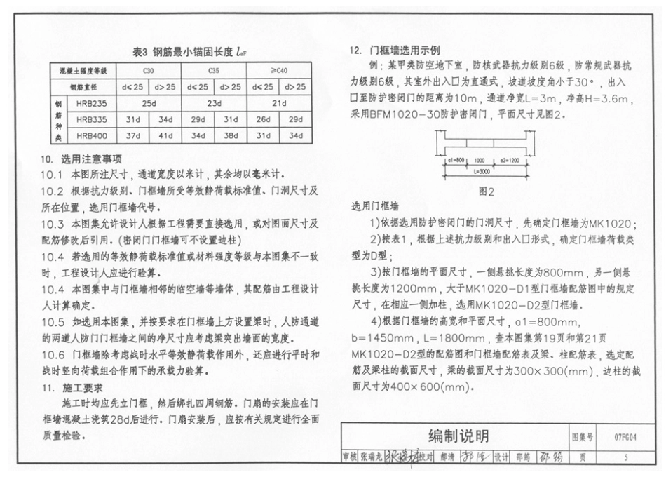 07FG04 钢筋混凝土门框墙(含更正说明).pdf_第2页