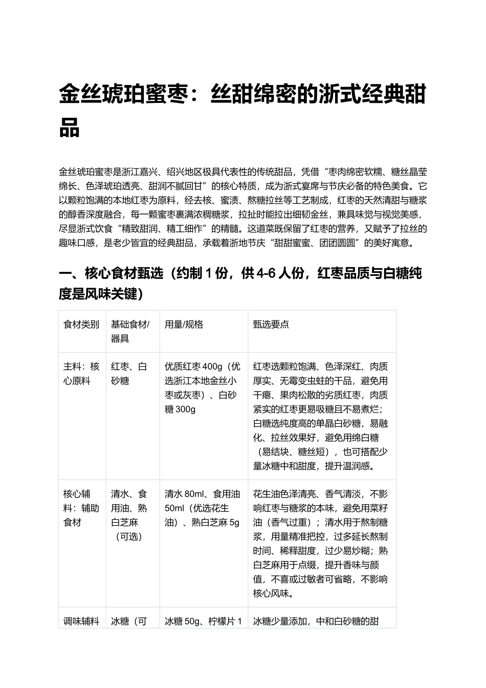 金丝琥珀蜜枣:丝甜绵密的浙式经典甜品.docx_第1页