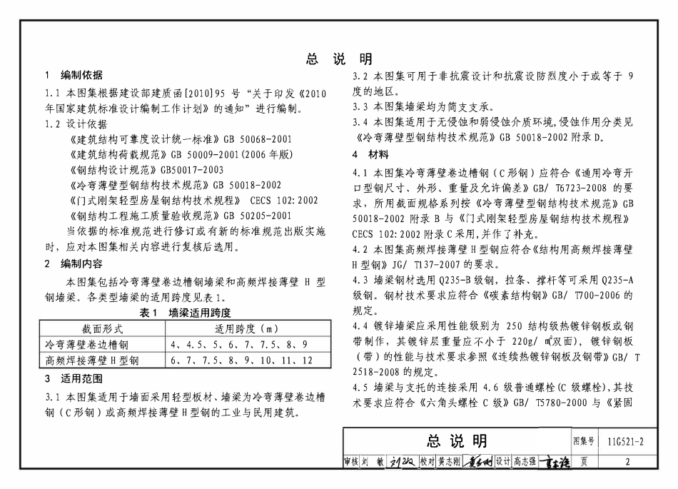 11G521-2 钢墙梁.pdf_第2页