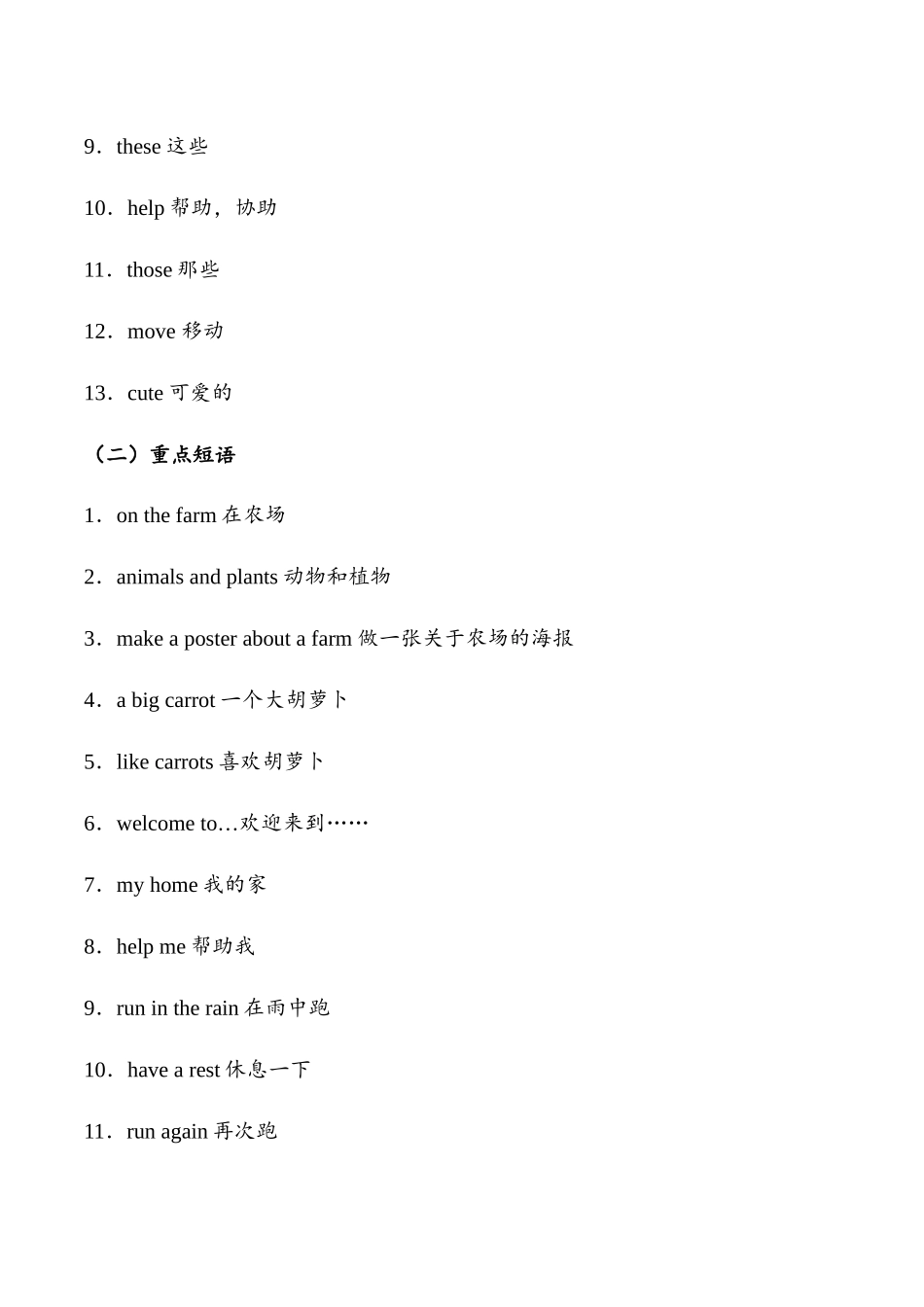 译林版英语三年级下册Unit 6 On the farm（知识清单）（教师版）.docx_第2页