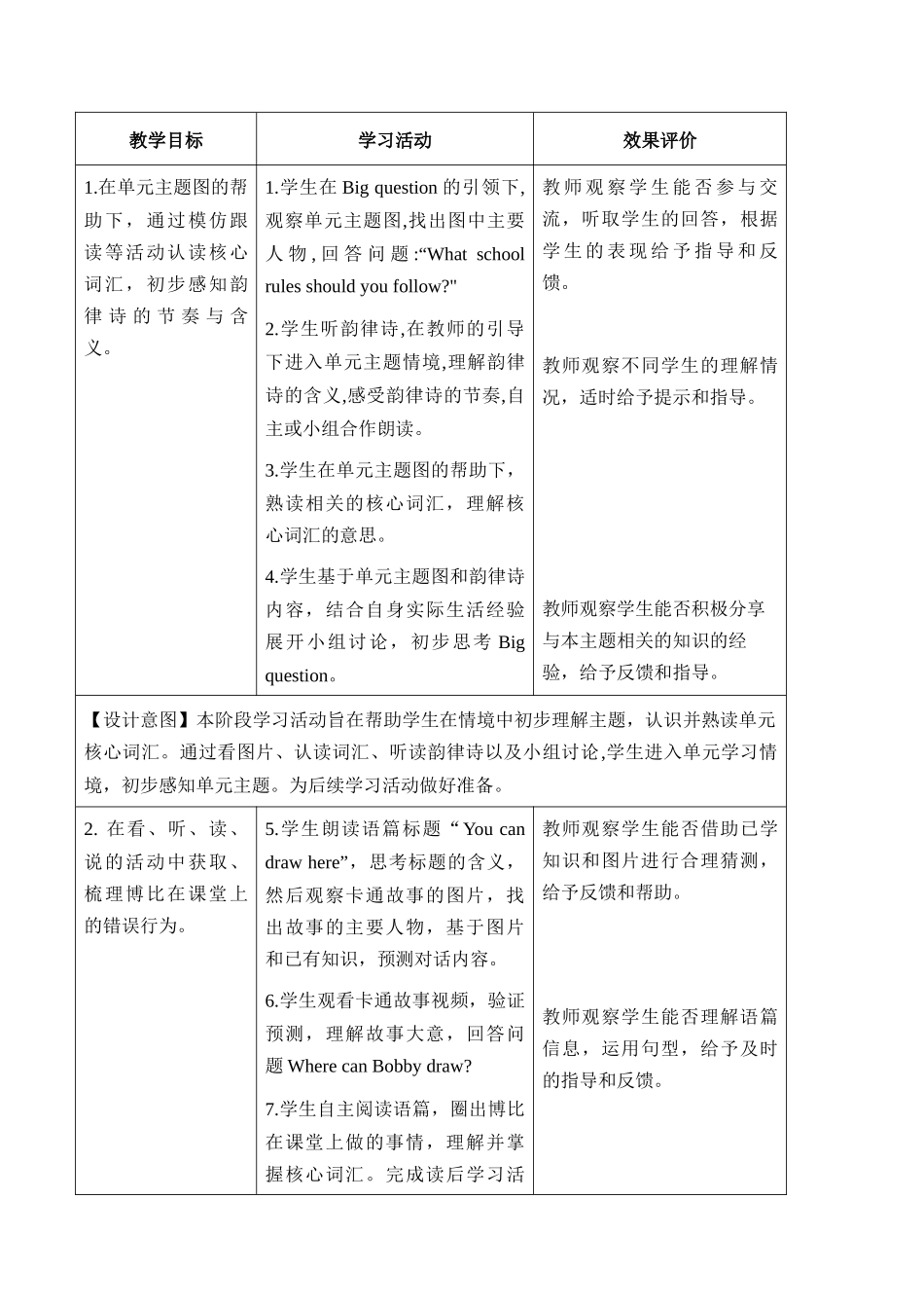 译林版英语三年级下册Unit3 第1课时 Cartoon time（教学设计）.docx_第3页