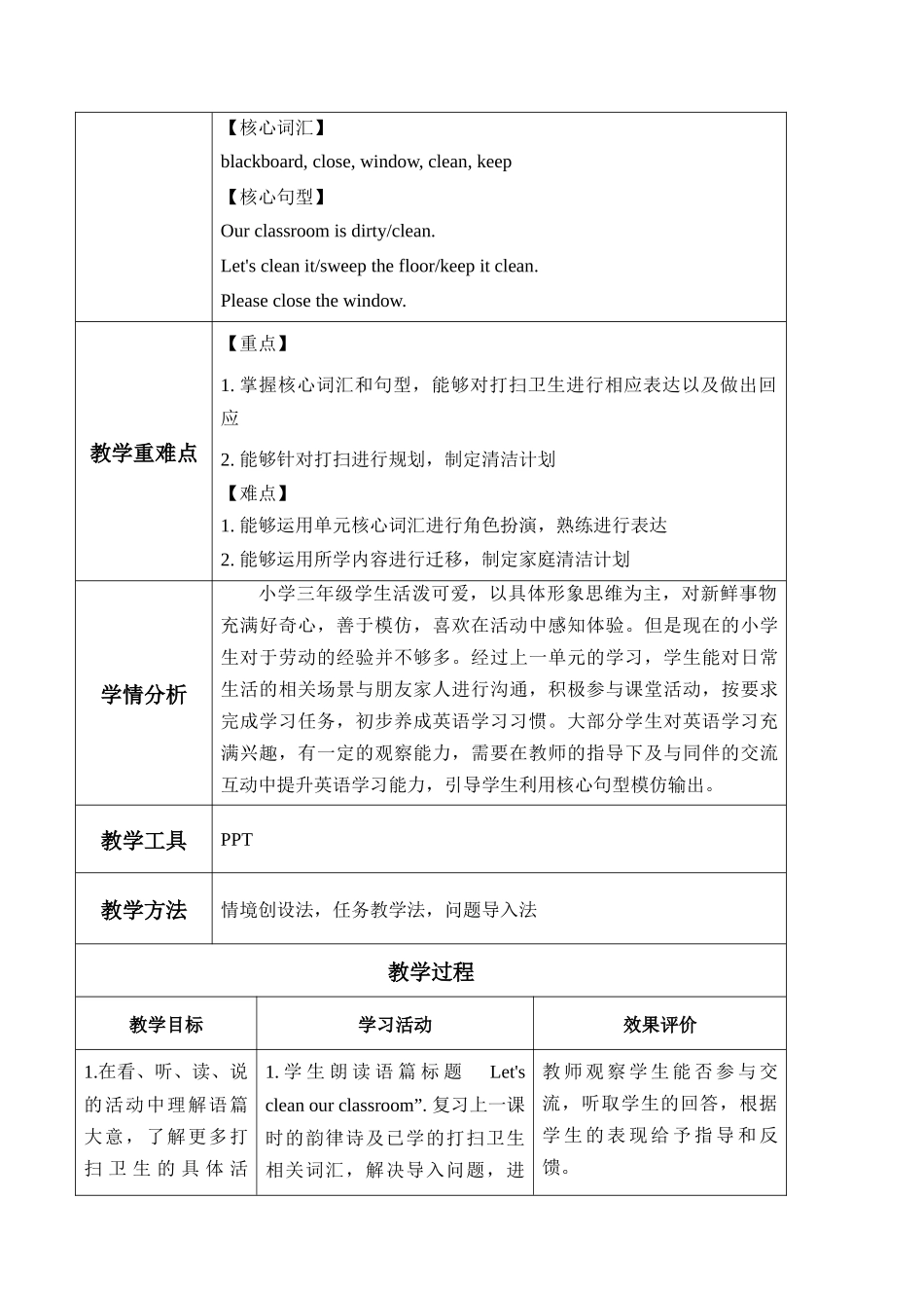 译林版英语三年级下册Unit2 第2课时 Story time（教学设计）.docx_第2页