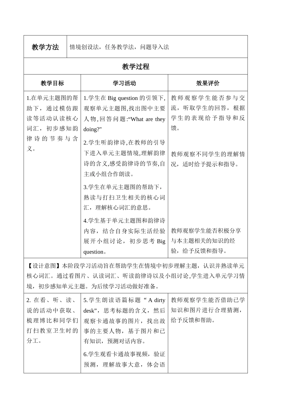 译林版英语三年级下册Unit2 第1课时 Cartoon time（教学设计）.docx_第3页