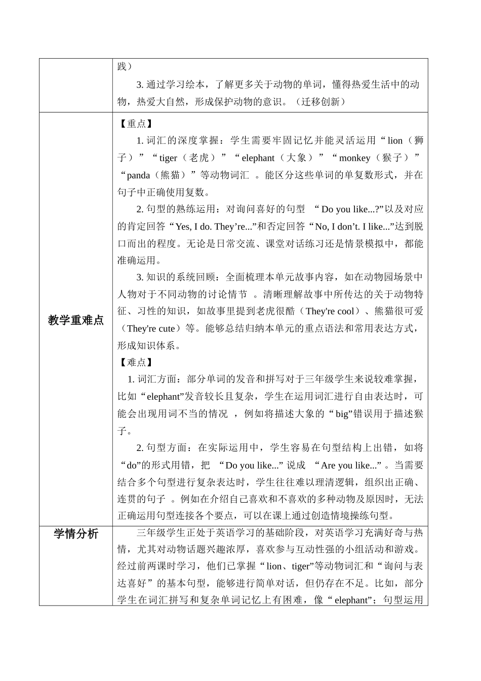 译林版英语三年级下册Unit 7 第3课时 Wrap-up time（教学设计）.docx_第2页