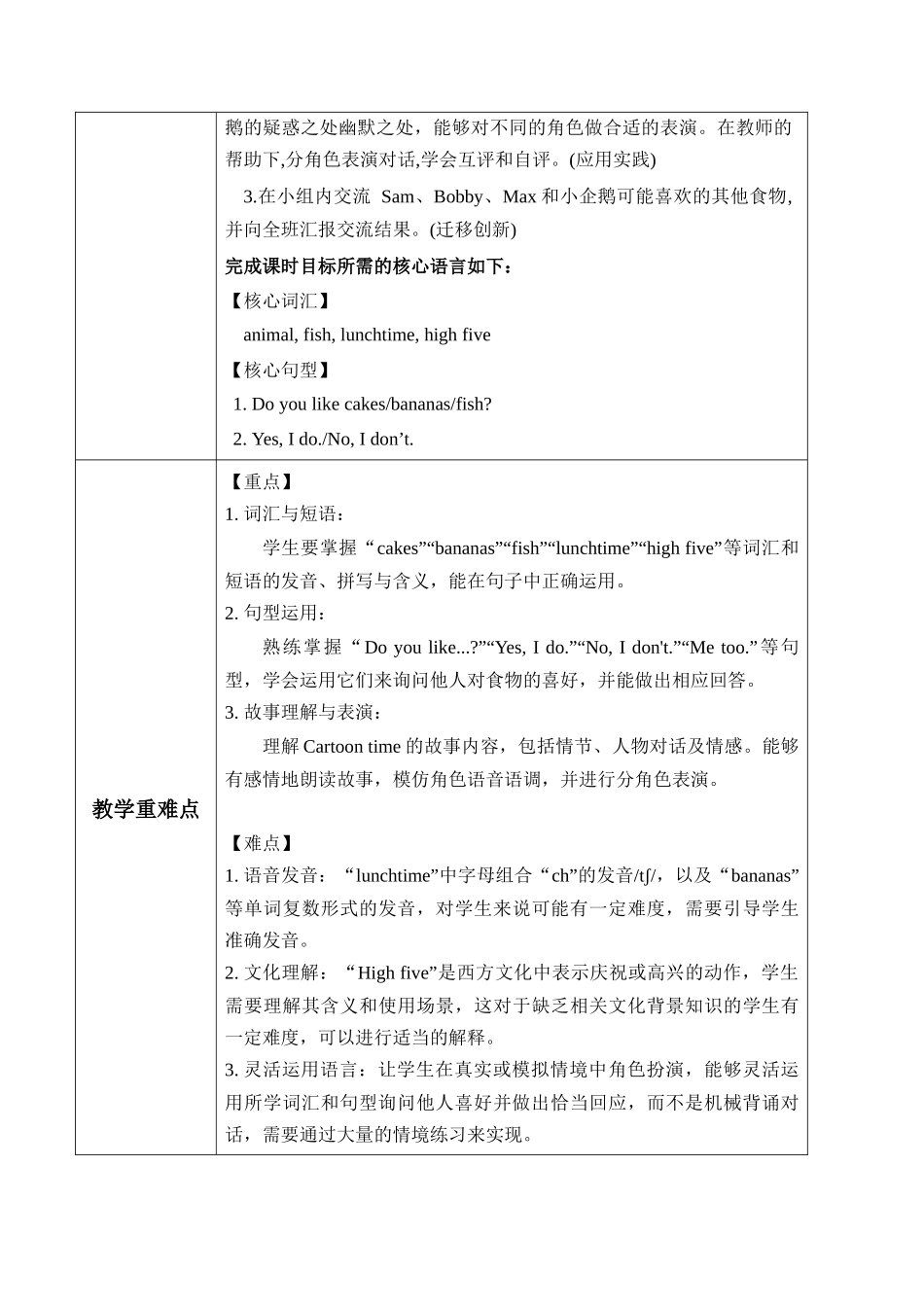 译林版英语三年级下册Unit 7 第1课时 Cartoon time(教学设计).docx_第2页