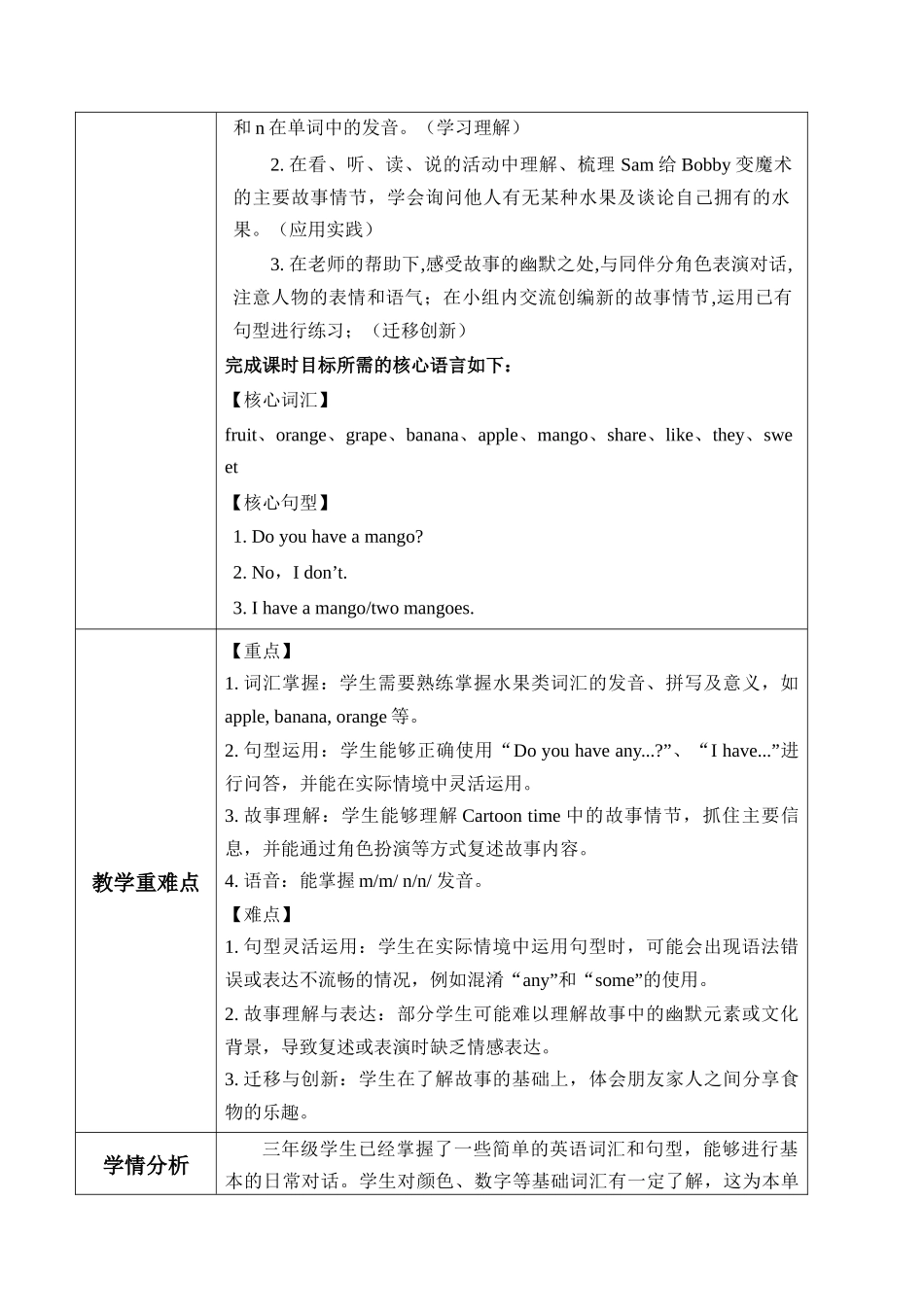 译林版英语三年级下册Unit 5 第1课时 Cartoon time（教学设计）.docx_第2页