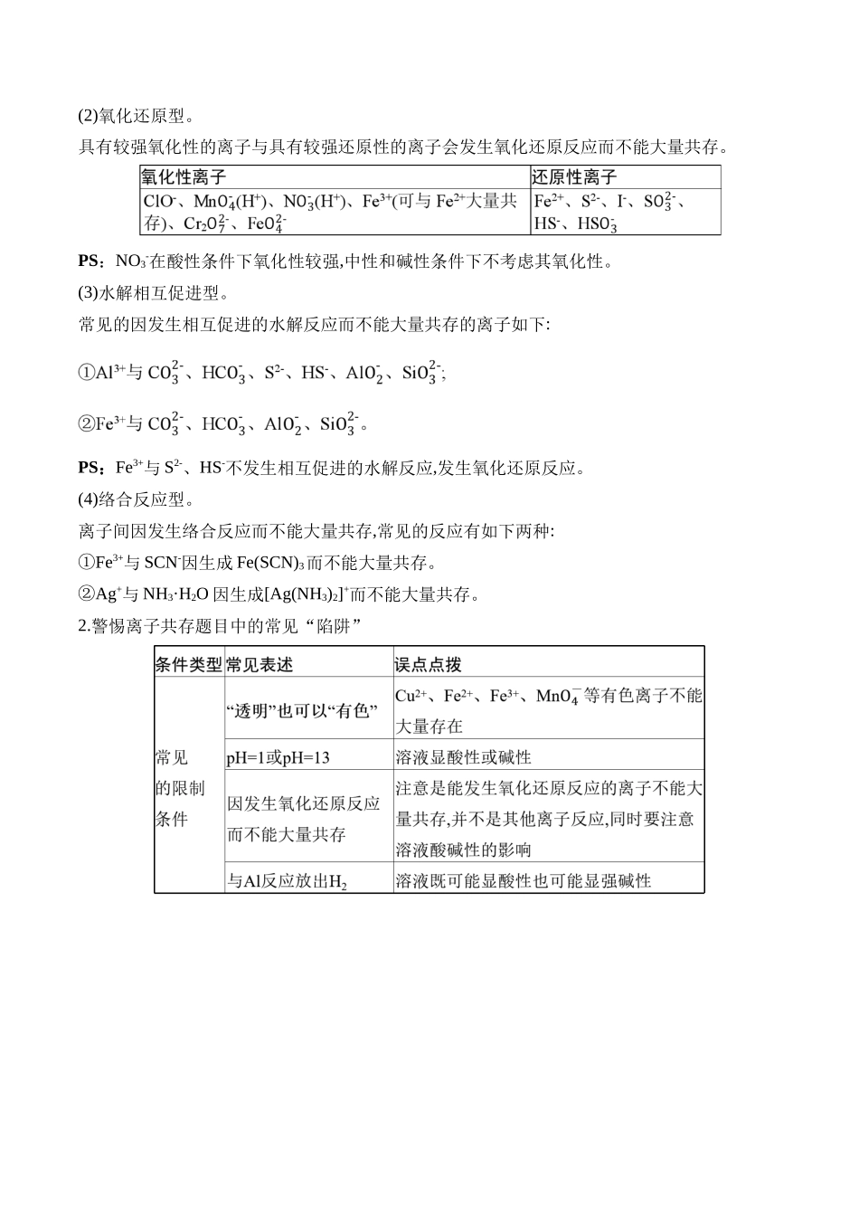（3）离子反应——2025学高考化学易错重难提升【新高考】（含解析）.docx_第3页