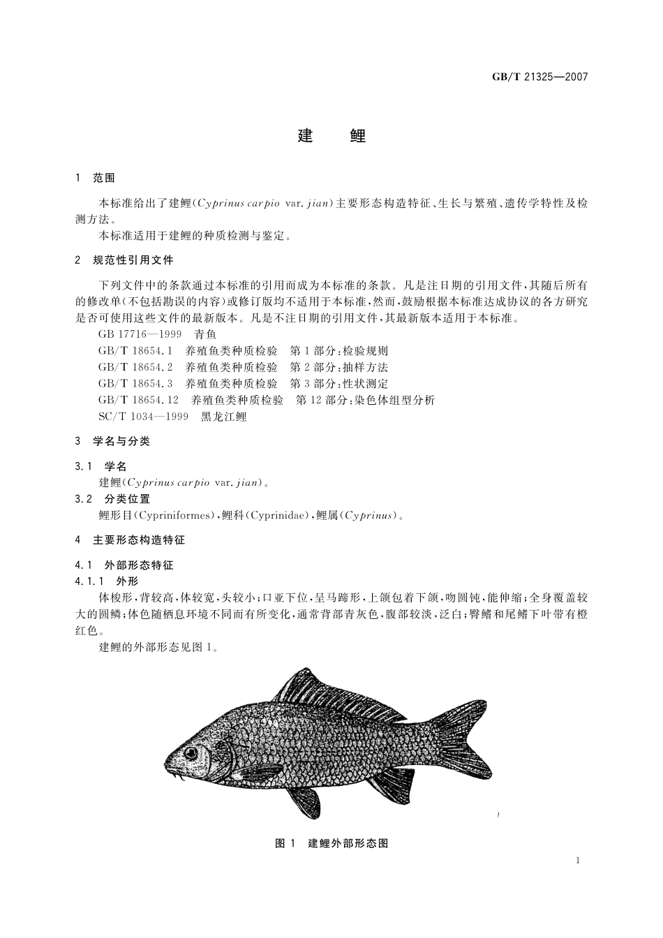 GB／T 21325-2007 建鲤.pdf_第3页