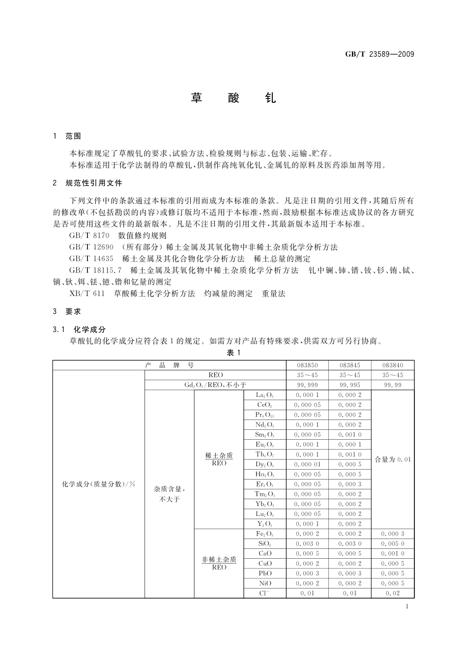 GB／T 23589-2009 草酸钆.pdf_第3页
