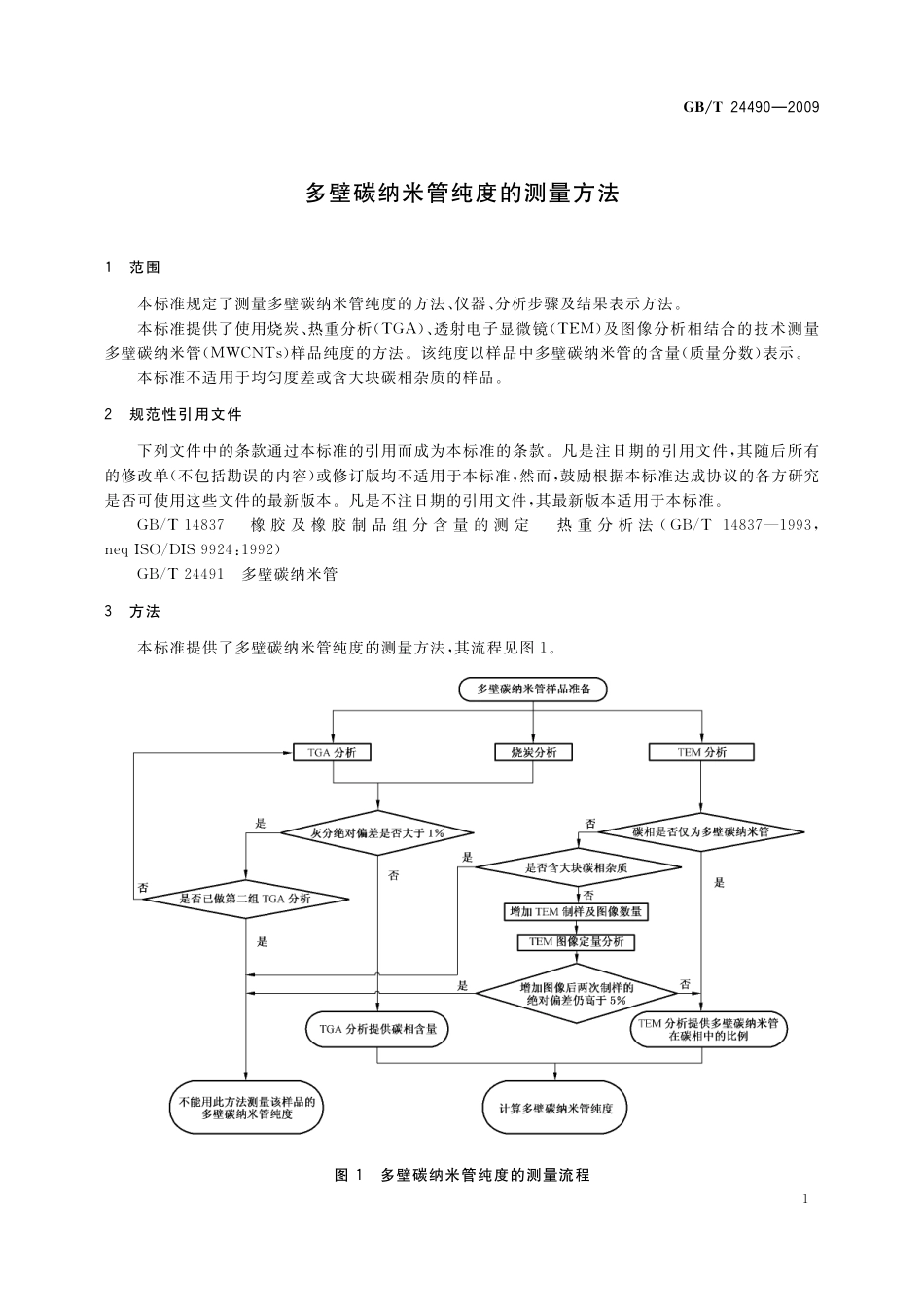 GB／T 24490-2009 多壁碳纳米管纯度的测量方法.pdf_第3页