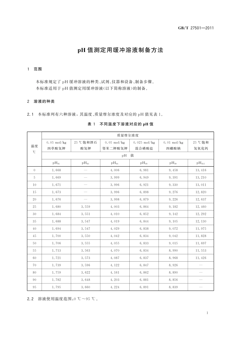 GB/T 27501-2011 pH值测定用缓冲溶液制备方法.pdf_第3页