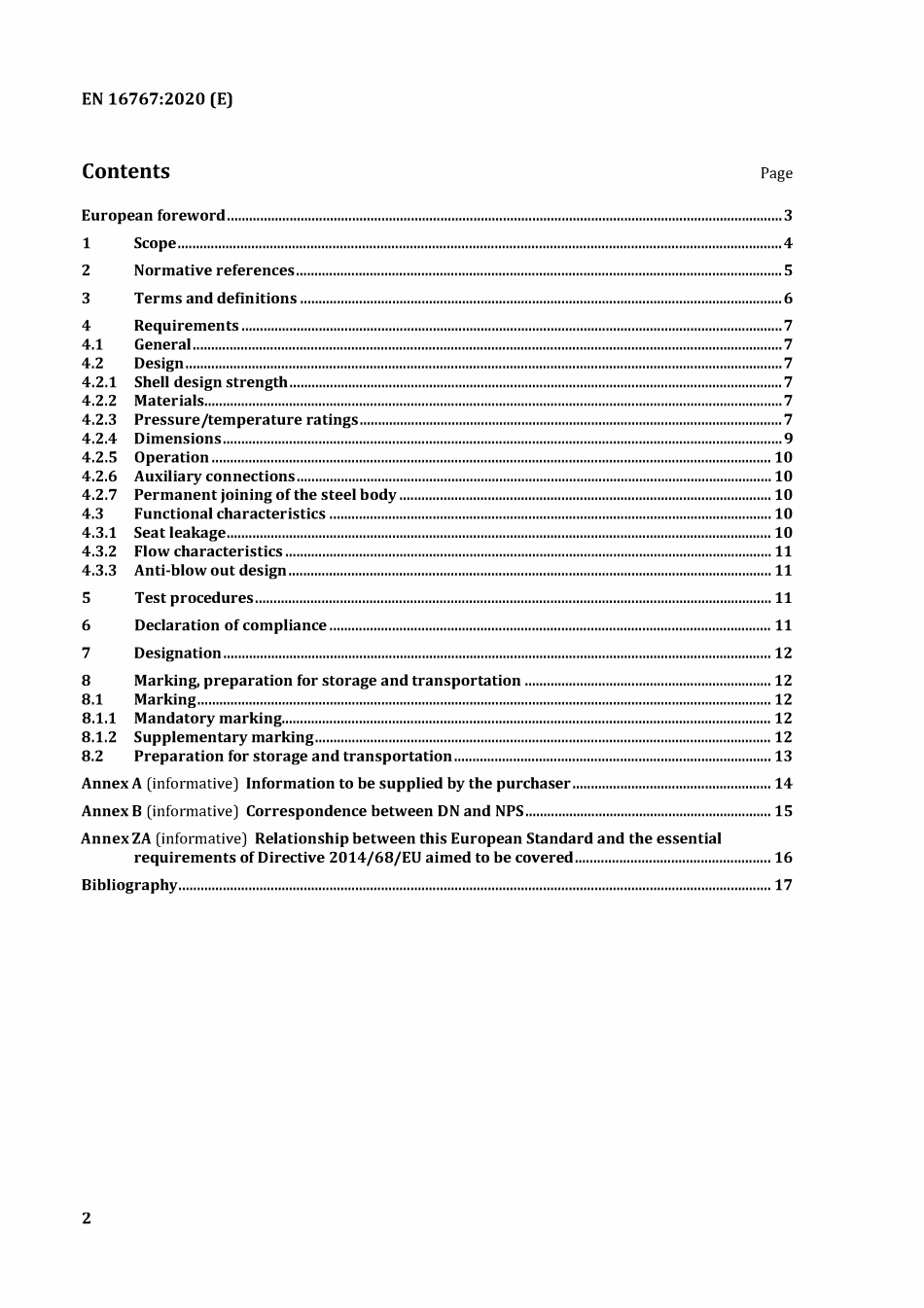 EN 16767-2020 工业阀门 金属止回阀.pdf_第2页