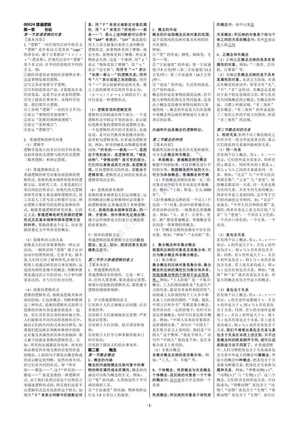 【知识点2】00024普通逻辑  1.pdf_第1页
