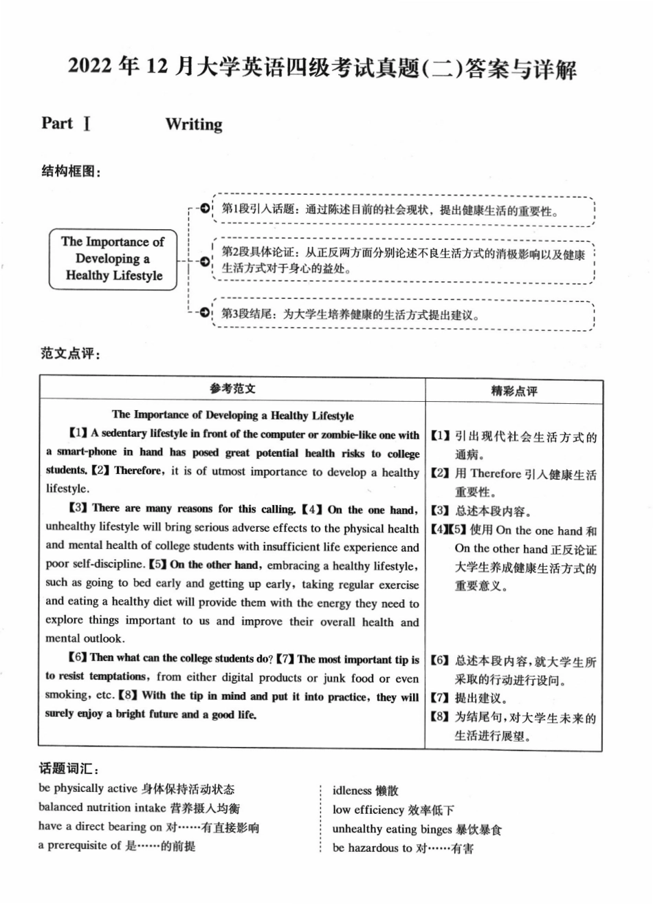 2022.12英语四级解析第2套.pdf_第1页