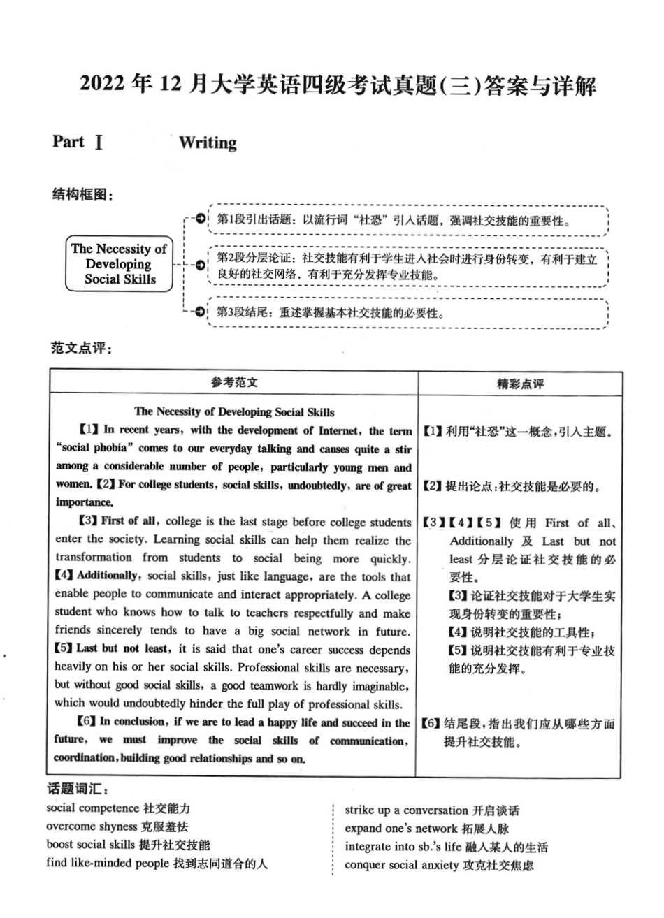 2022.12英语四级解析第3套.pdf_第1页