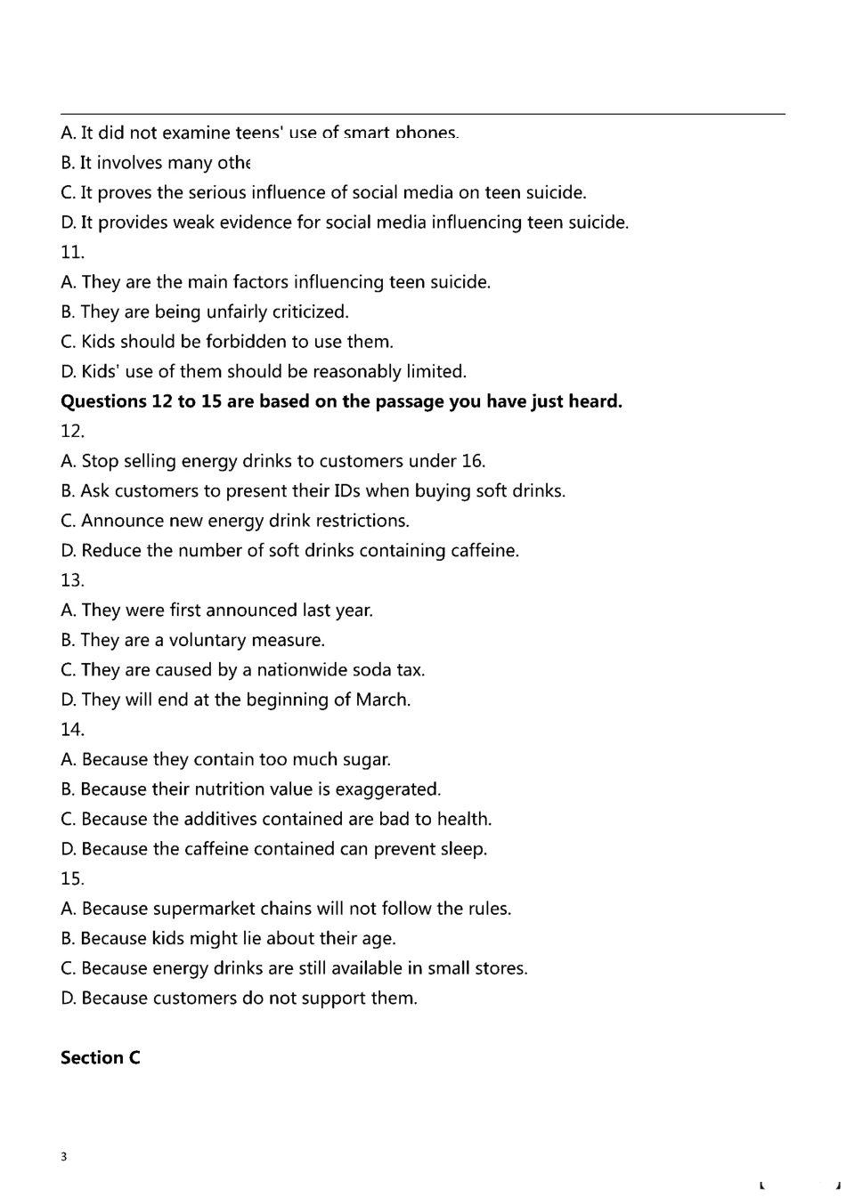 2024年12月英语六级押题密卷（NO.1）.pdf_第3页