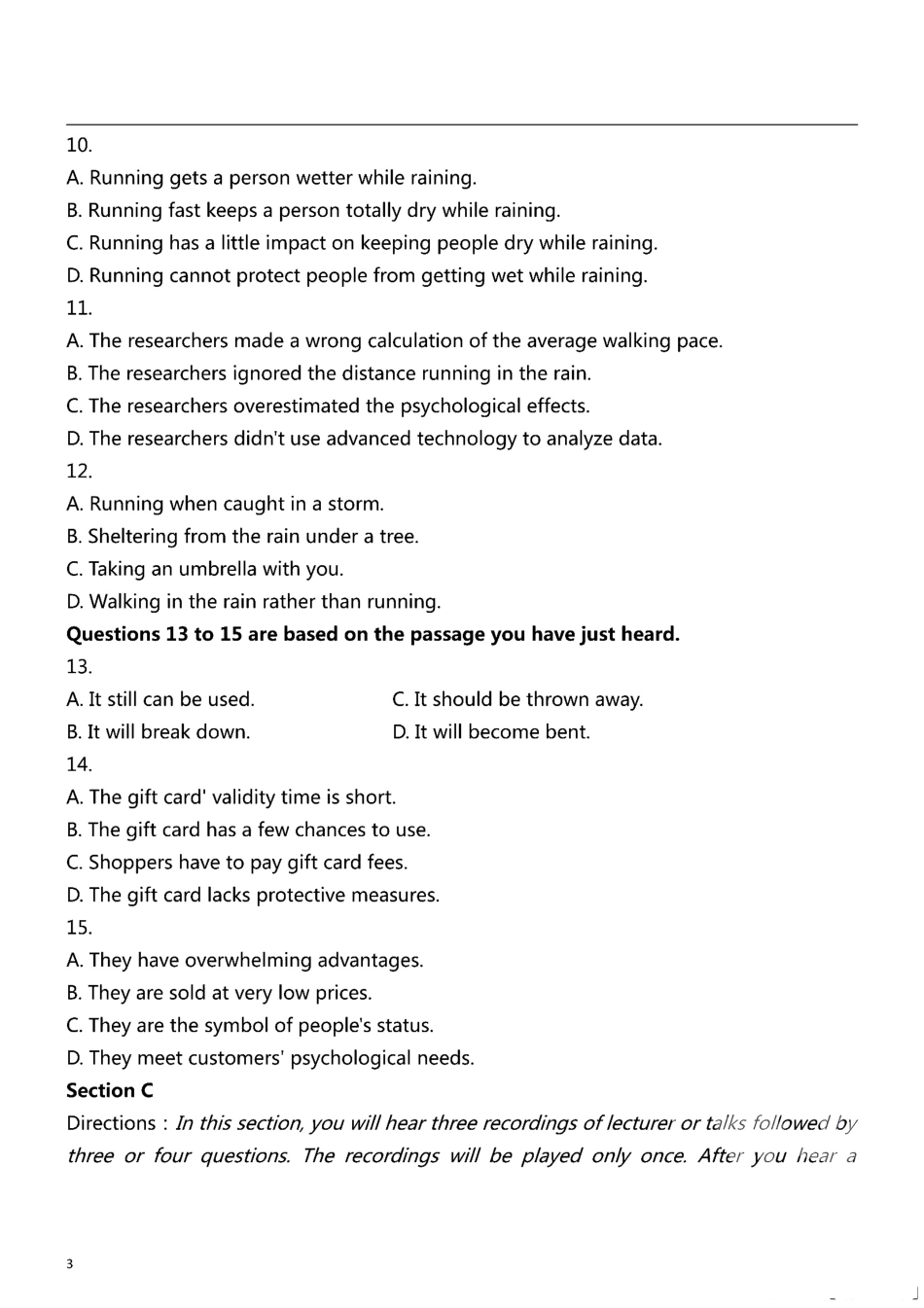 2024年12月英语六级押题密卷（NO.2）.pdf_第3页