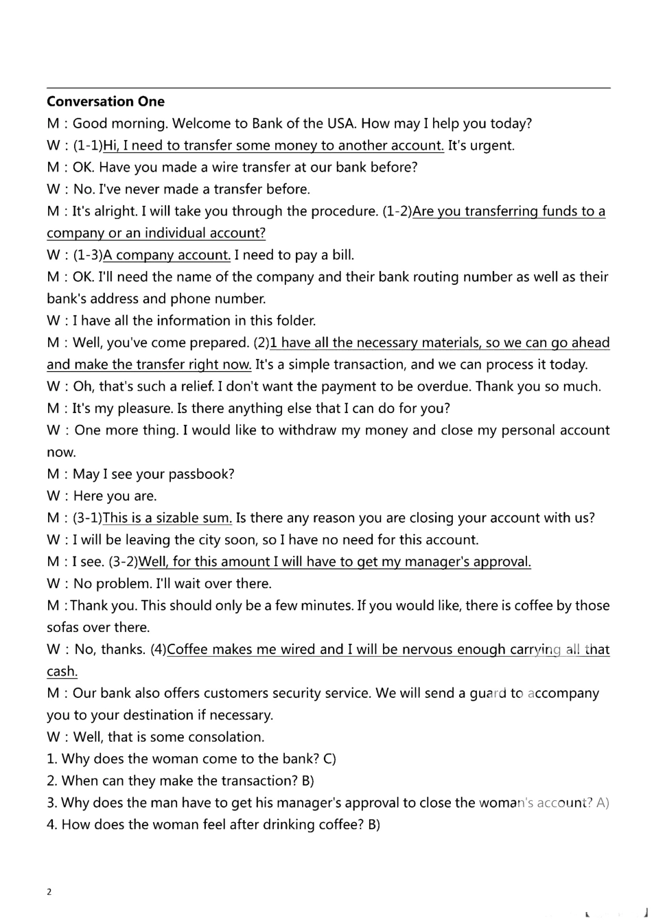 2024年12月英语六级押题密卷(NO.2)解析.pdf_第2页