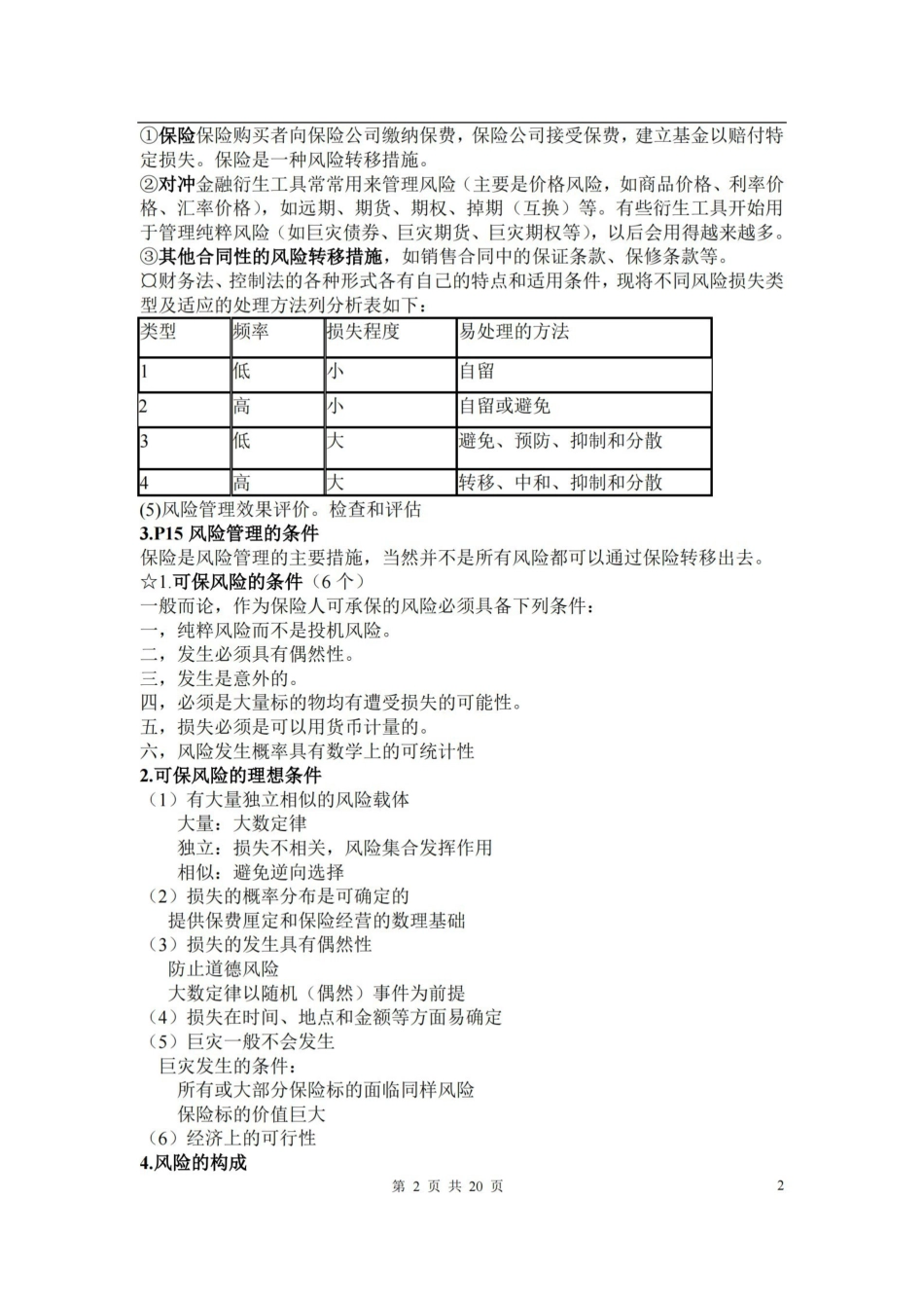 保险学期末知识点总结(重点).pdf_第2页