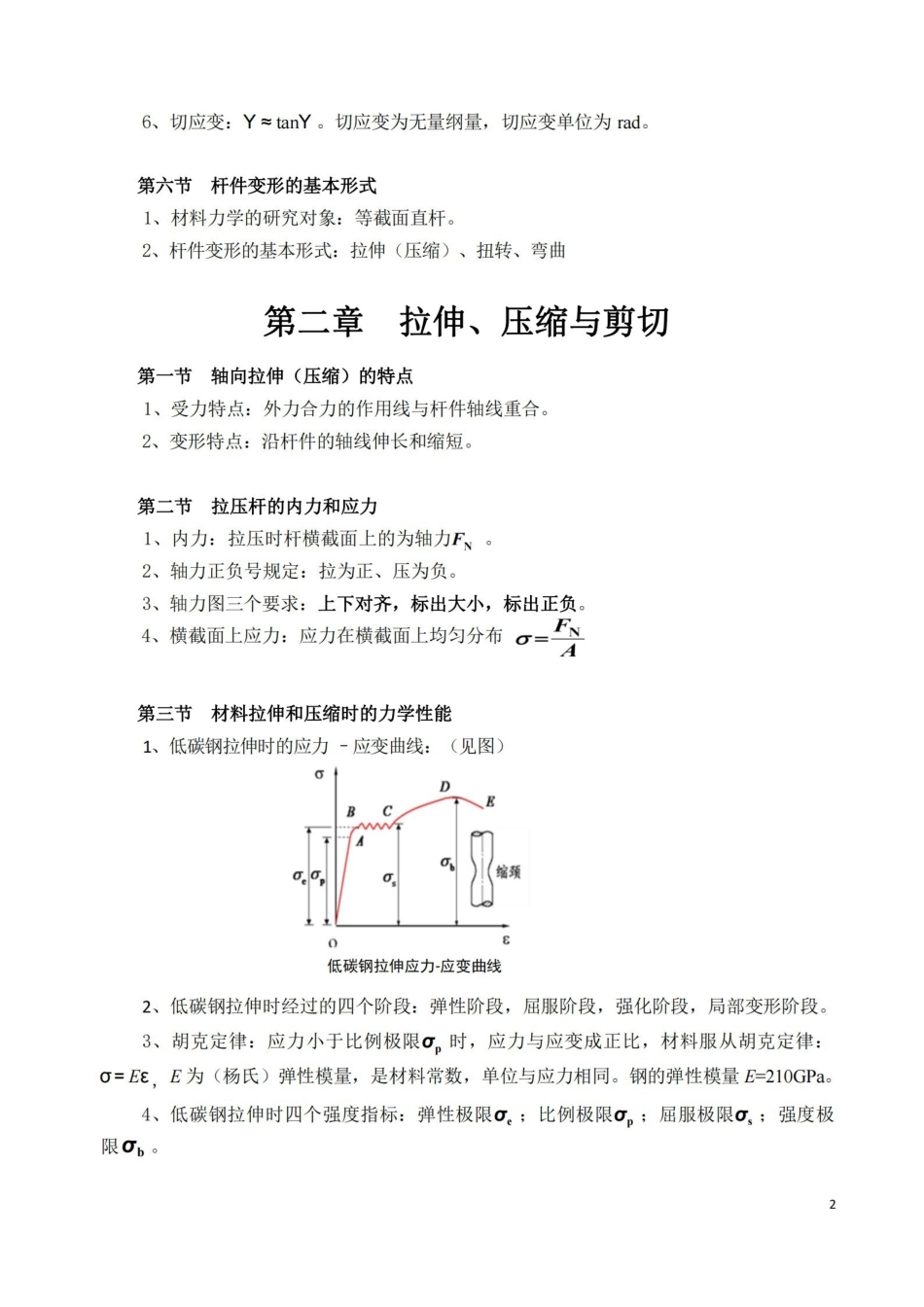 材料力学基本概念和公式.pdf_第2页