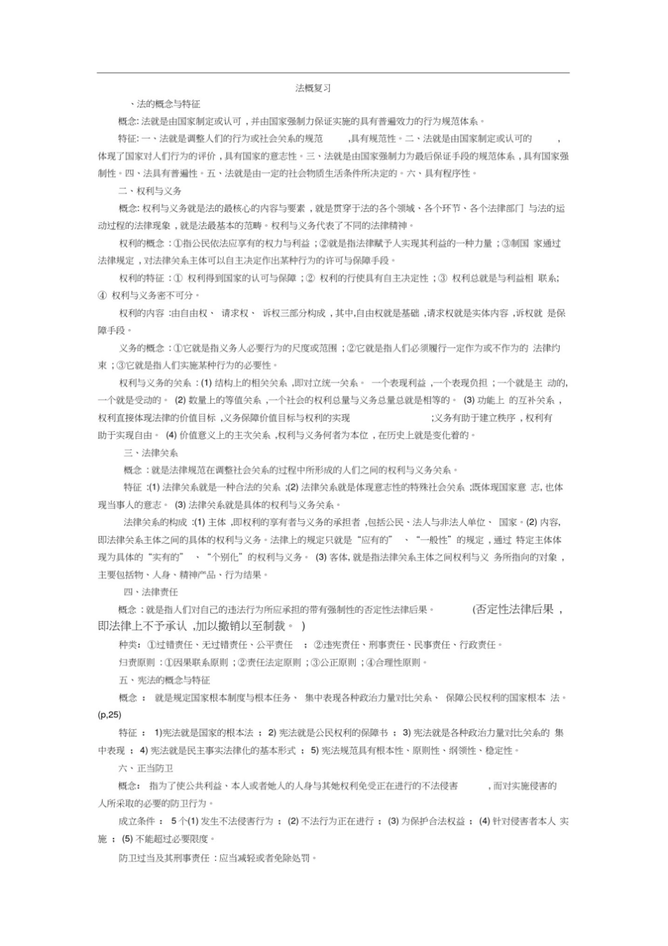 法学概论重点整理-大一期末考试.pdf_第1页