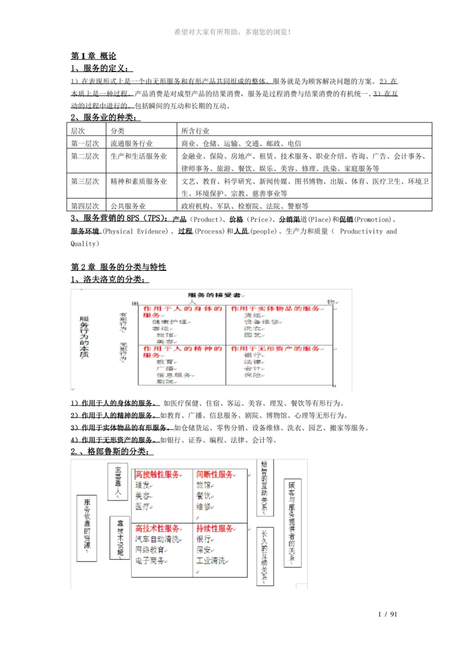 服务市场营销重点.pdf_第1页