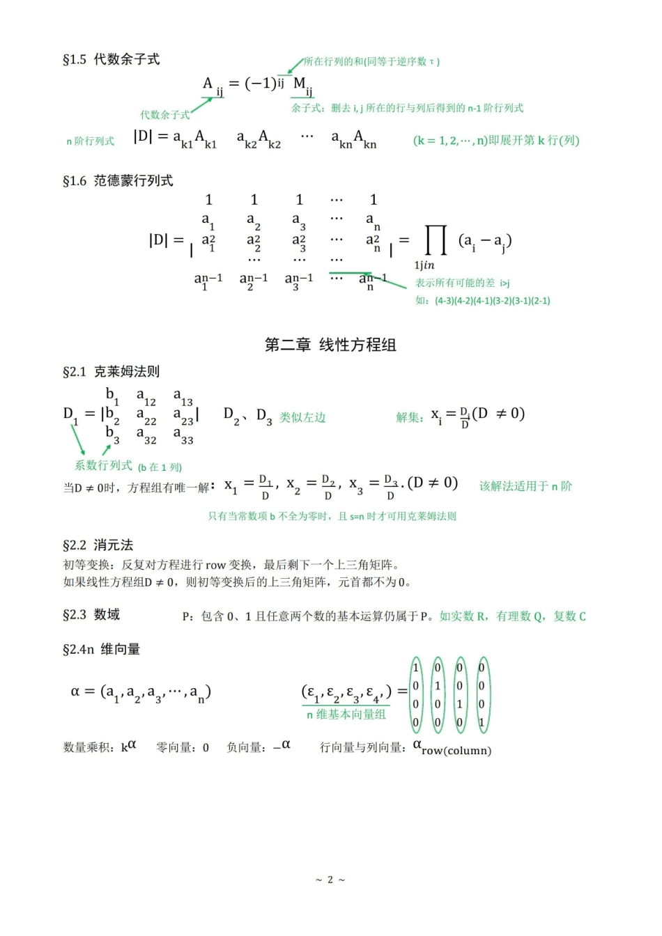 高等代数：学习笔记.pdf_第2页