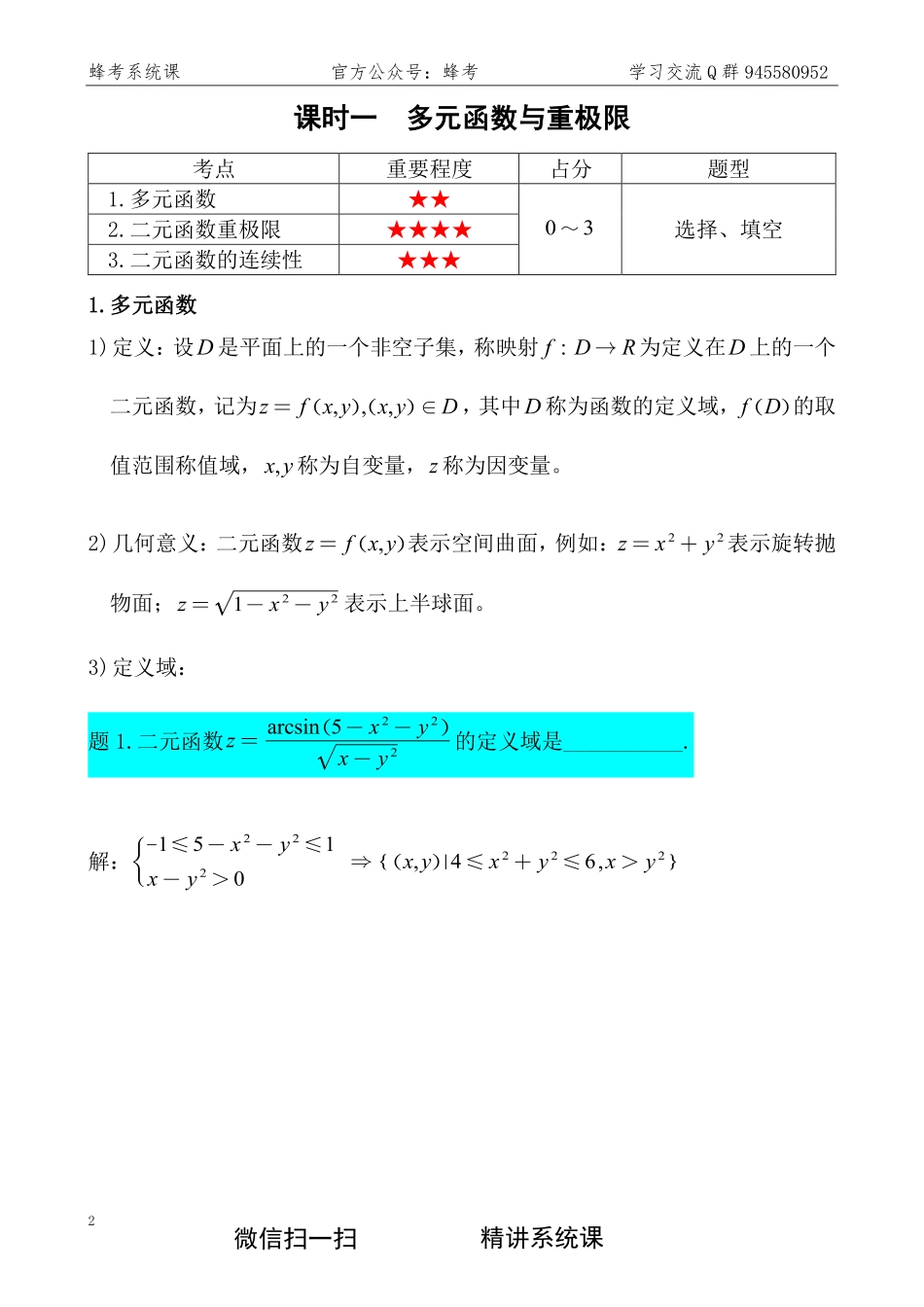 高数下【蜂考系统课】 .pdf_第2页