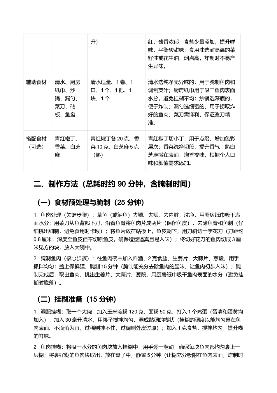葡萄鱼：造型逼真的徽派传统名菜制作指南.docx_第2页