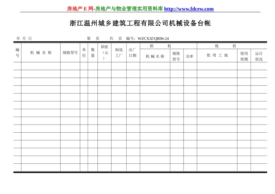 机械设备台帐(1).doc_第1页