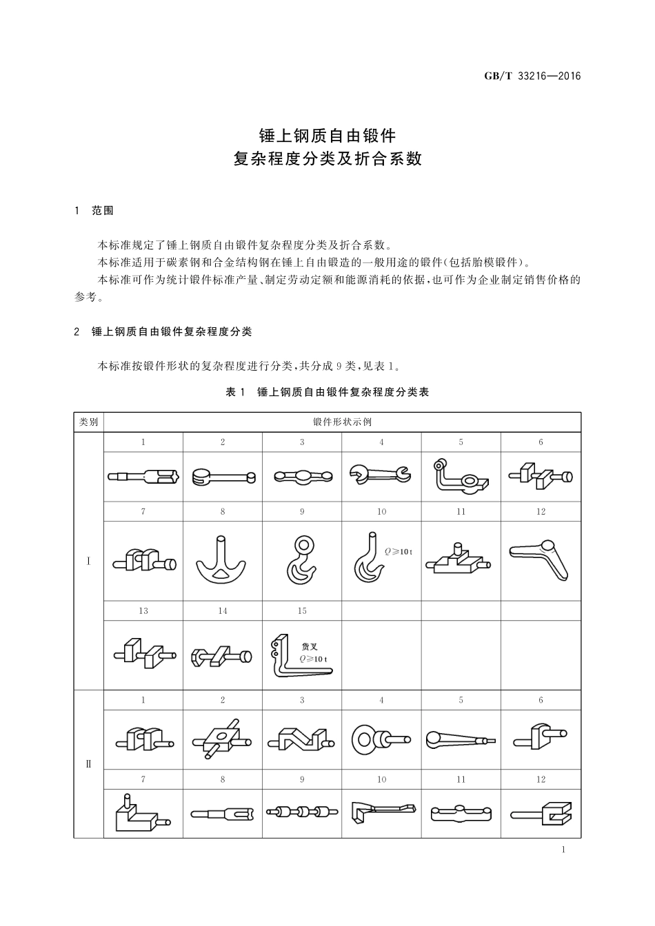 GB／T 33216-2016 锤上钢质自由锻件 复杂程度分类及折合系数.pdf_第3页